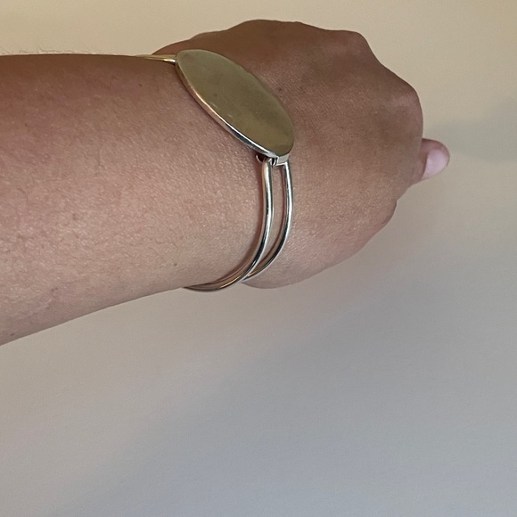 Tiffany & CO. Sterling Silver Oval ID Bangle, Medium Engravable initials - Picture 14 of 16